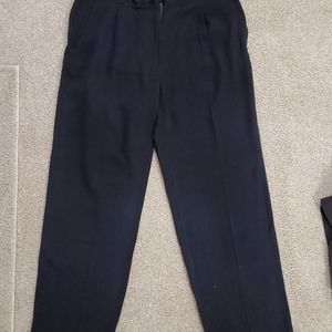 Tommy Bahama black silk dress pants